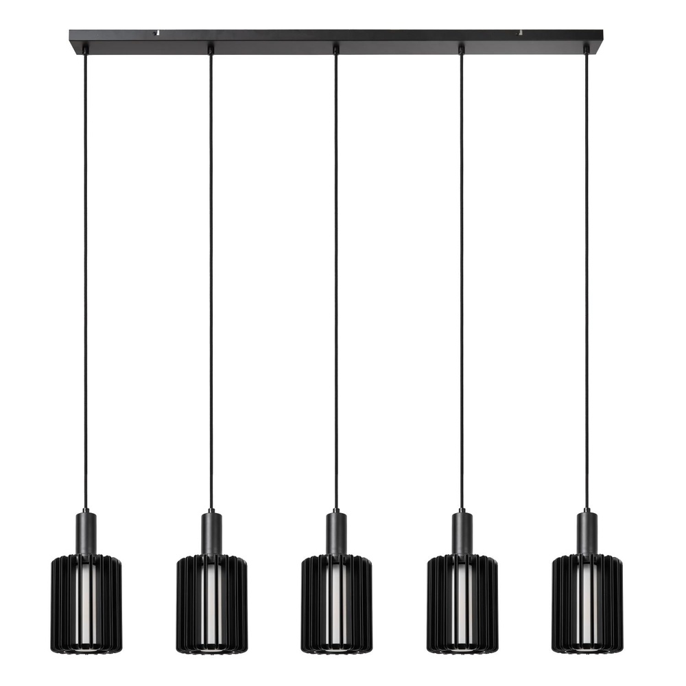 Lucide 5-lichts hanglampLambres recht zwart - 45410/05/30